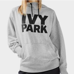 IVY PARK Gray Oversized Hoodie Relaxed Fit